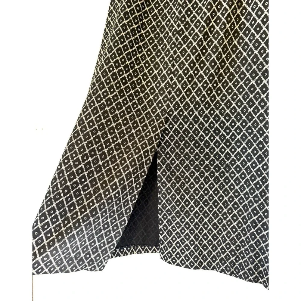 VTG Campagnie Internationale Express Maxi Skirt 5/6 Black Floral Y2K 90s